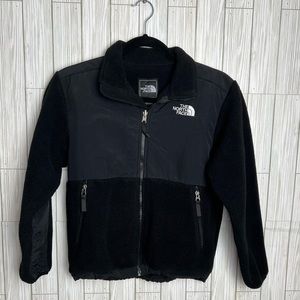 The North Face Boy’s Youth Black Polartec‎ Jacket Full Zip Coat Pockets Size M